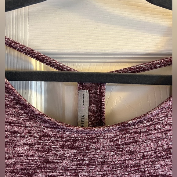 Athleta long sleeve sweater with t-strap crossover back, sz S - Picture 4 of 5